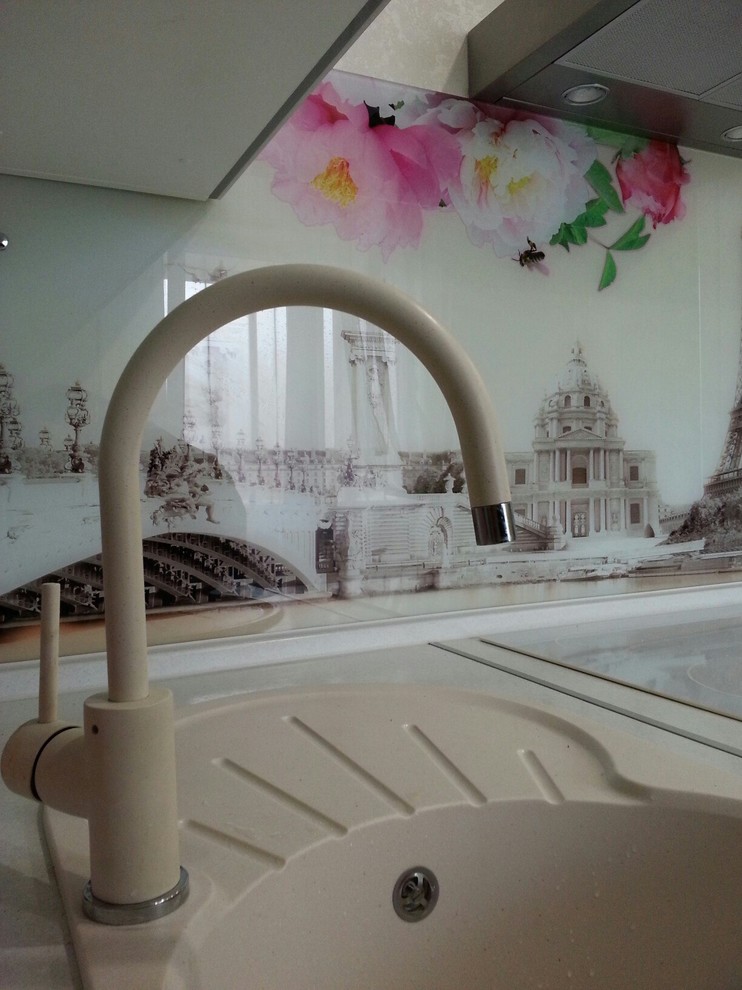 Кухонный фартук из закаленного стекла с фотопечатью "Прованс"