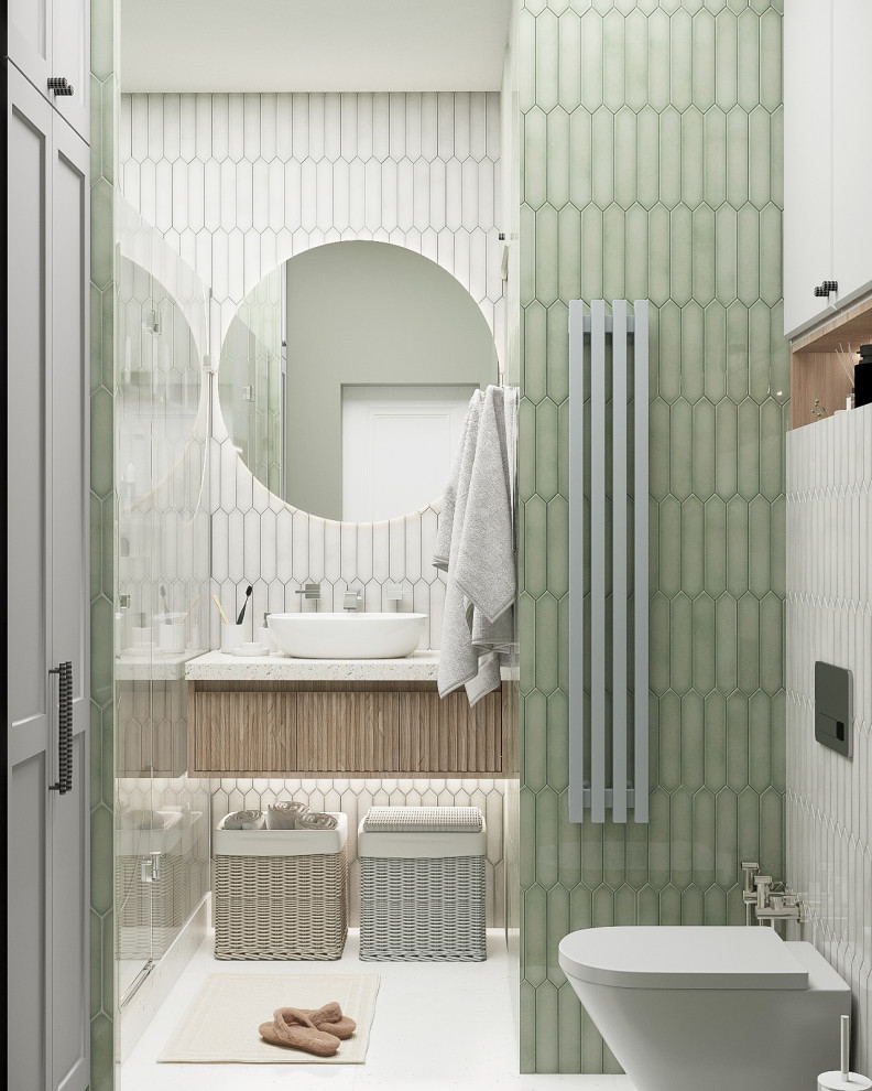 Обложка проекта: Ванная в квартире для молодой пары в Балтийской жемчужине