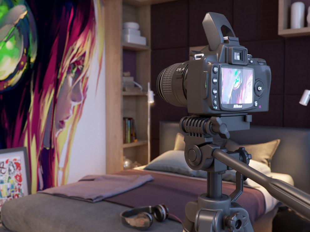 Комната активной девушки 20 лет