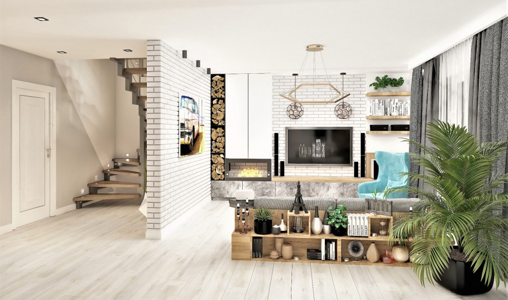 Дизайн интерьера дома 1-го этажа