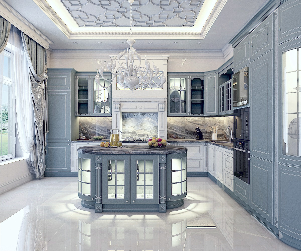 Кухня в частном домовладении (г.Москва)