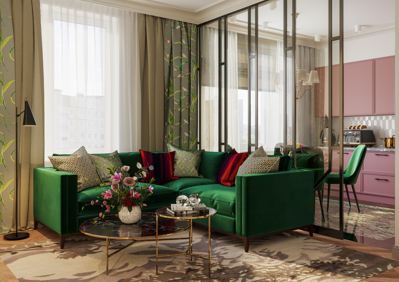 Дизайн четырёхкомнатной квартиры в ЖК Тушино-2018