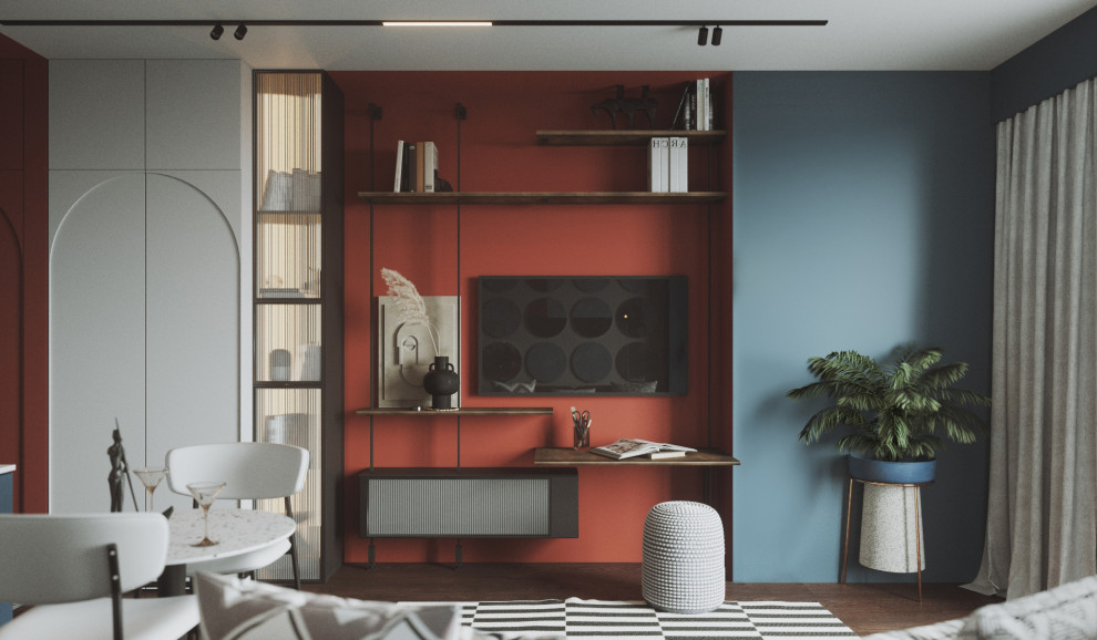 Студия в оливковом цвете