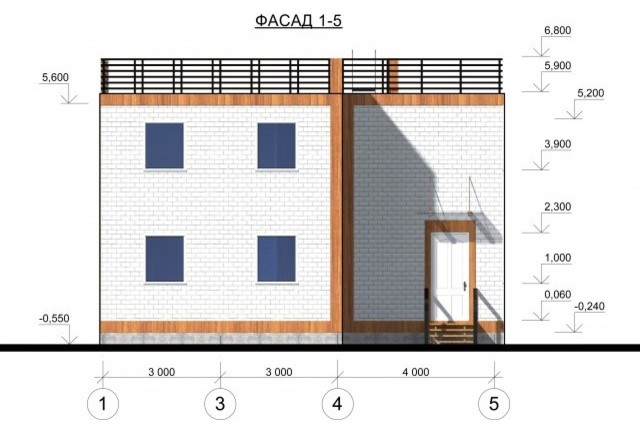 Каркасный индивидуальный жилой дом [003-У]