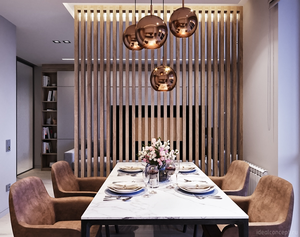 Теплый минимализм в ЖК Кутузов Град-1