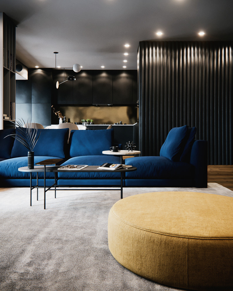 Квартира в темных тонах в ЖК "Республика" г.Киев