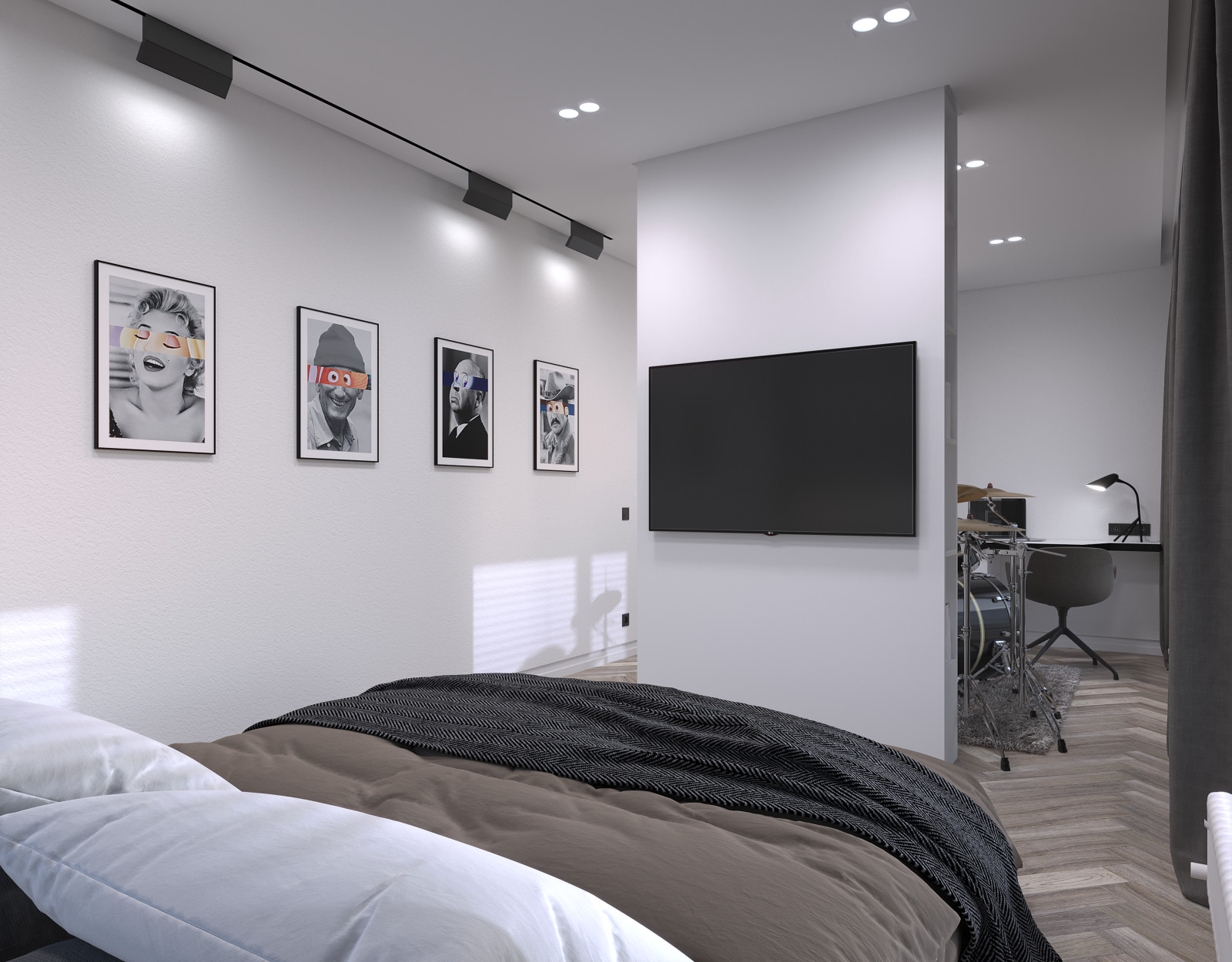 Жилая квартира для молодого человека, 99,48 кв.м.