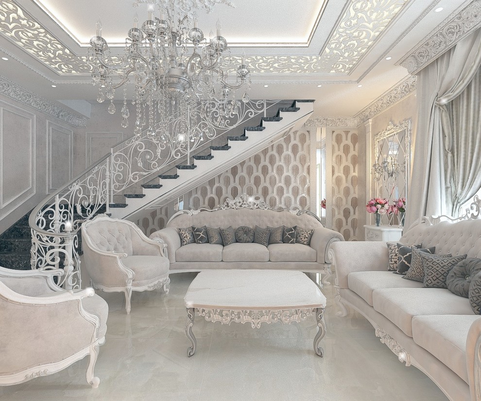 Гостиная в частном домовладении 5