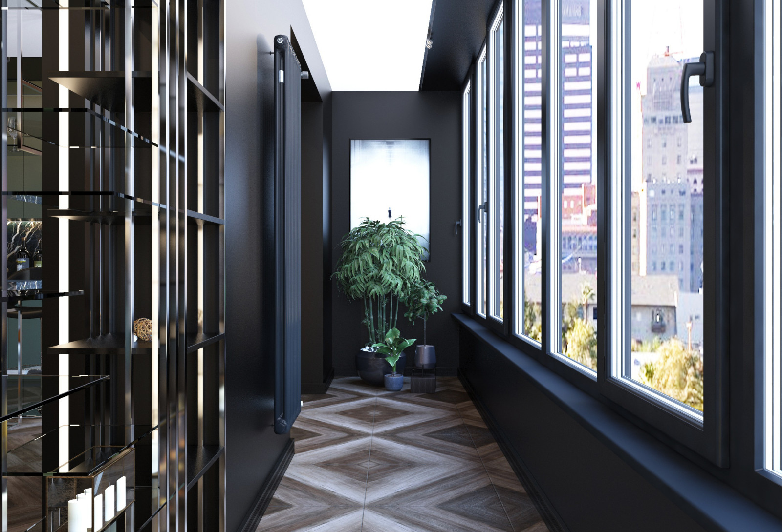 Дизайн интерьера двух комнатной квартиры. Лоджия. Краснодарский край