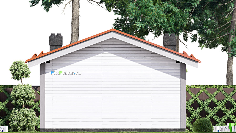 Проект одноэтажного дома 7х10м S46м2 F-15101