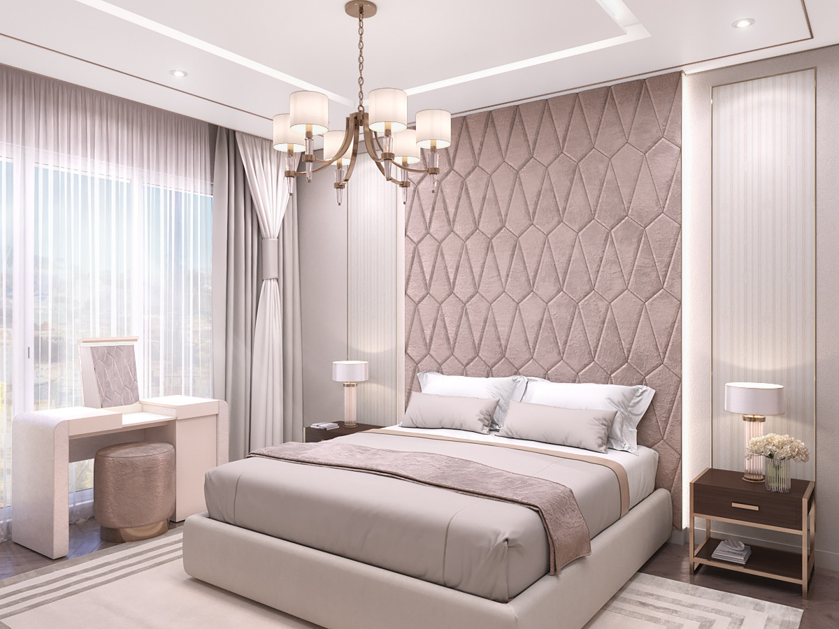 Спальня в коттедже на Кипре.