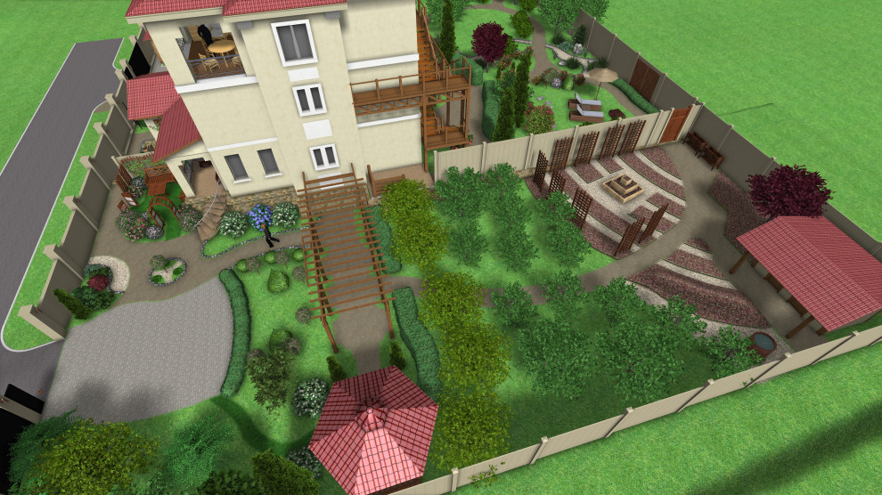 Приусадебная территория минигостинницы