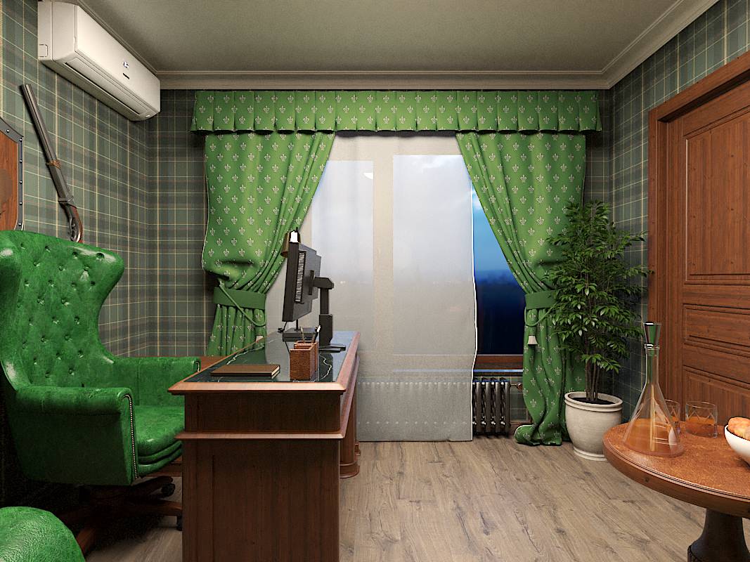 Кабинет в английском стиле