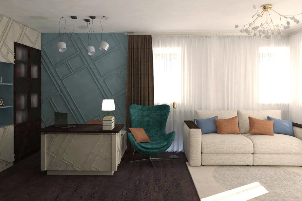 Обложка проекта: Кабинет в частном доме