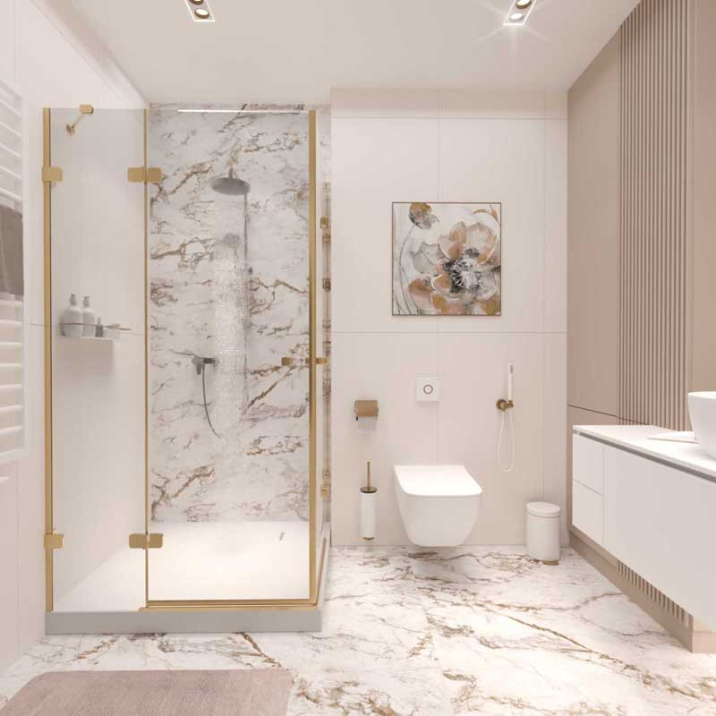 Дизайн-проект интерьеров квартиры площадью:94 м2