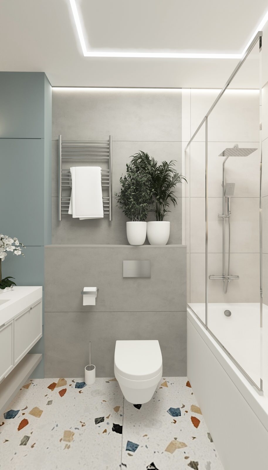 Проект трехкомнатной квартиры г. Ростов-на-Дону