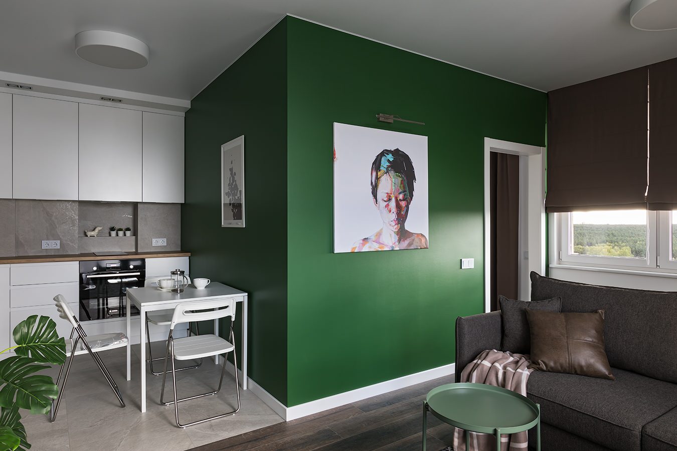 Houzz тур: Минская квартира в оттенках хвои и облаков