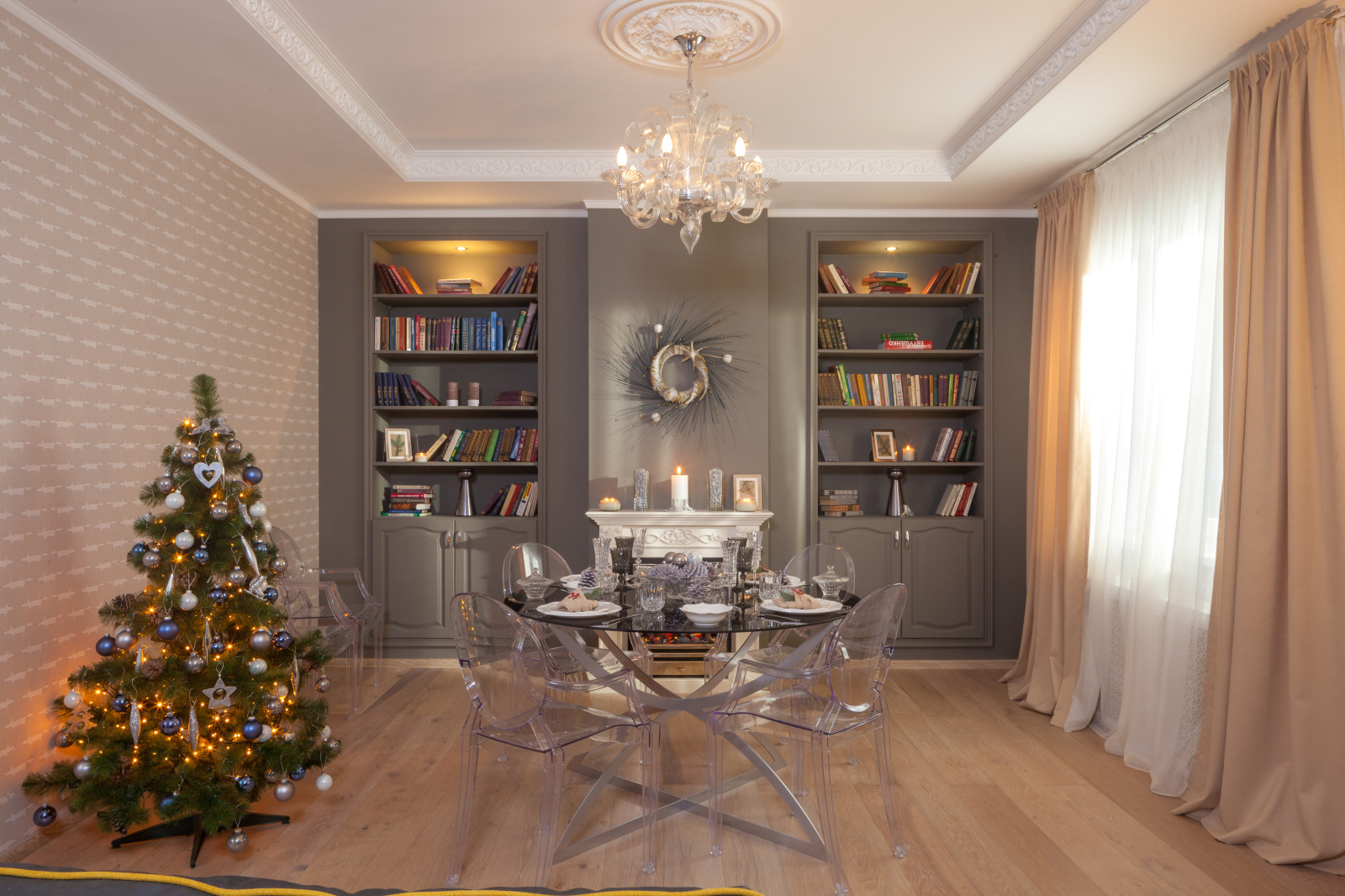 Гостиная на контрастах для программы "Фазенда" Первый Канал