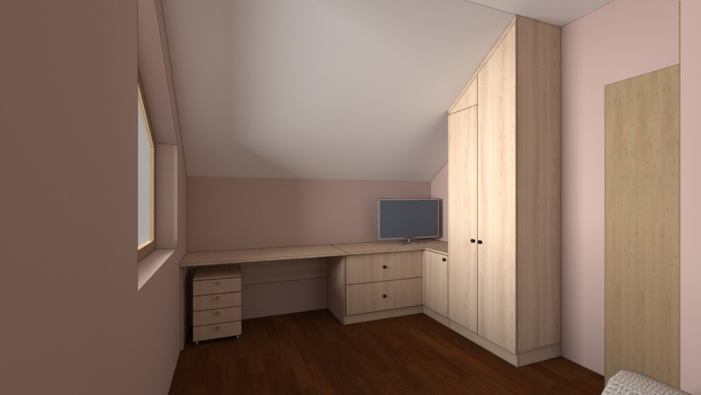 Шкаф и стол визуализация