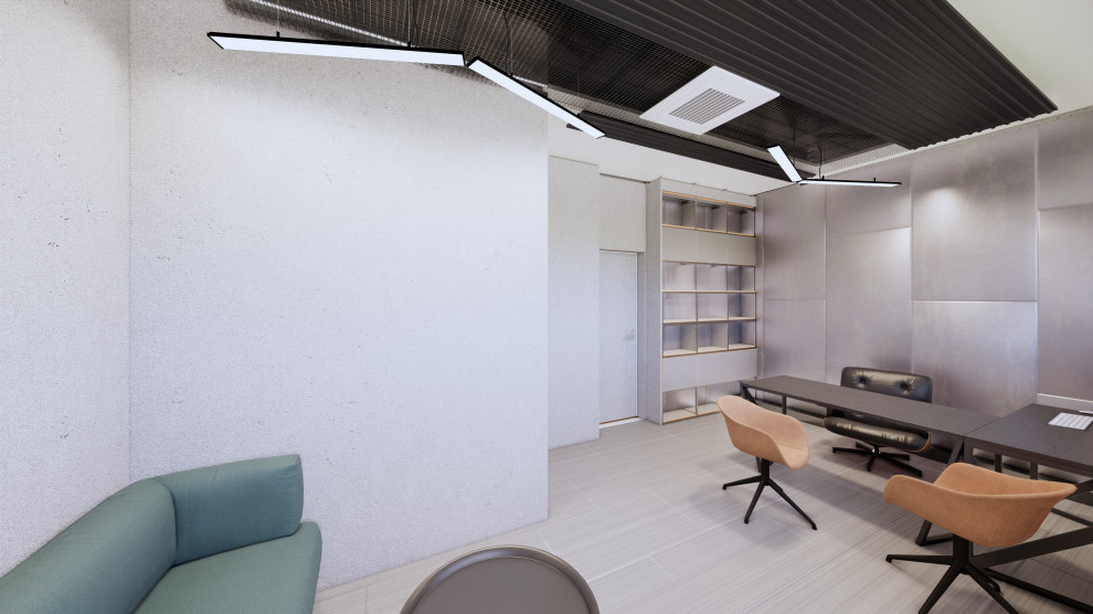 Интерьерные решения для встроенной офисной части при оконном производстве