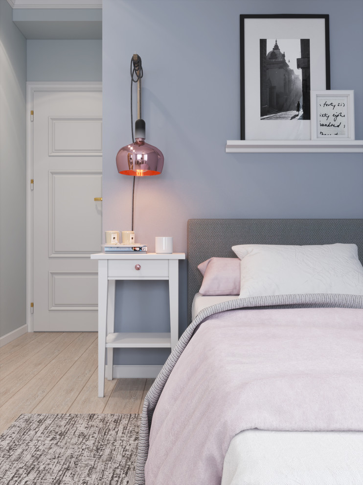 Обложка проекта: Спальня для девушки в светлых тонах