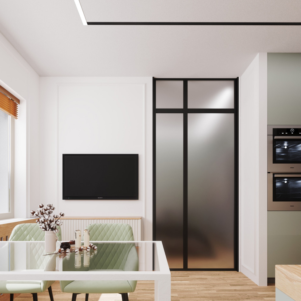 Интерьер 45 кв.м. стиль минимализм.