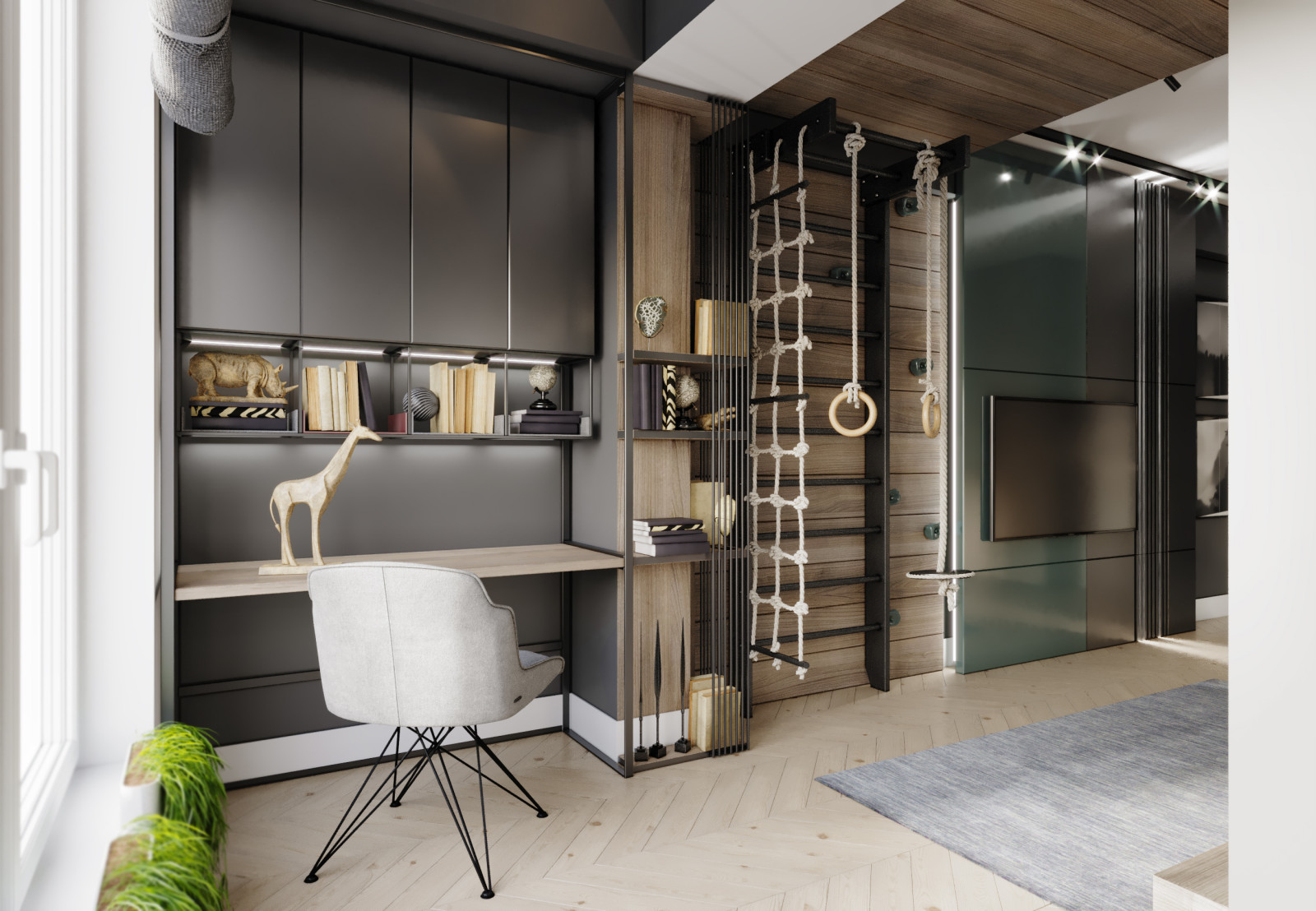 Небольшая квартира, в срвременном стиле