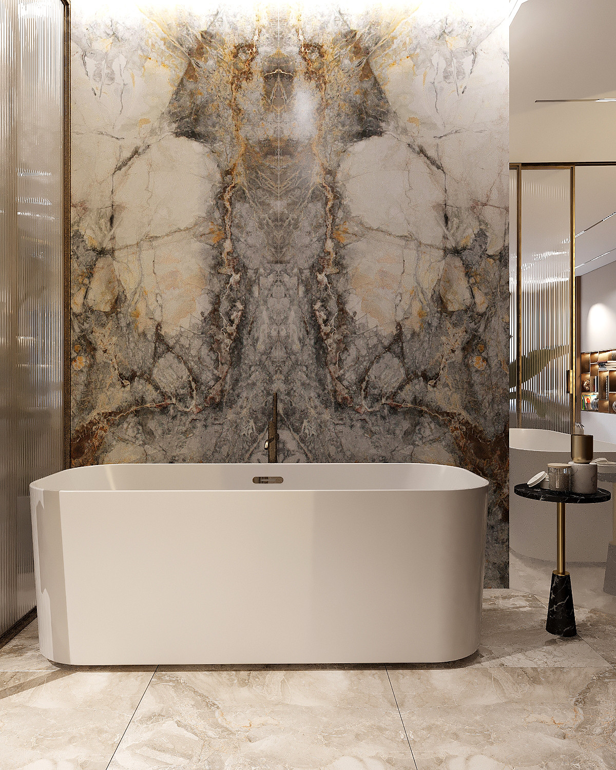 Интерьер квартиры ЖК "Ладья" в г. Самара 163м2