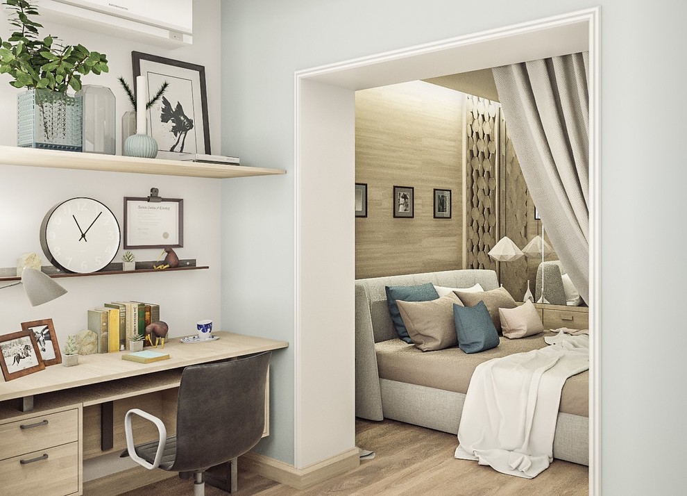 Квартира в современном стиле. Рациональное объединение пространства.