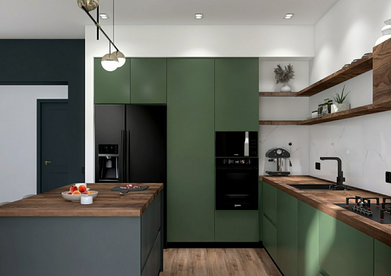 Кухня-гостиная в загородном доме