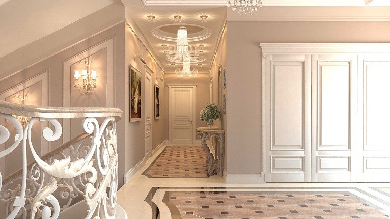 Дизайн проект интерьера роскошного дома в Чулково