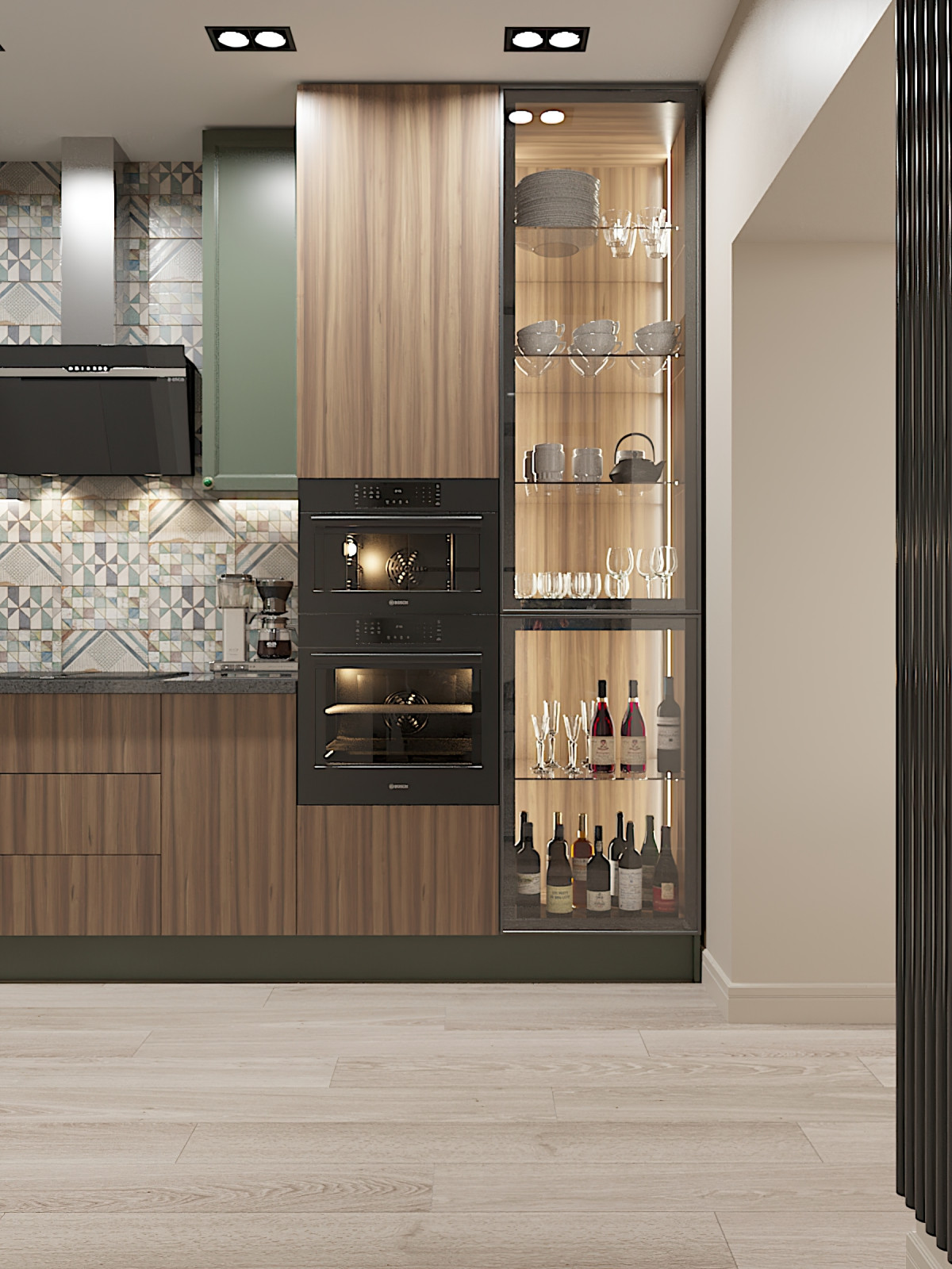 "КВАРТИРА В СИНЕ-ЗЕЛЁНЫХ ТОНАХ"