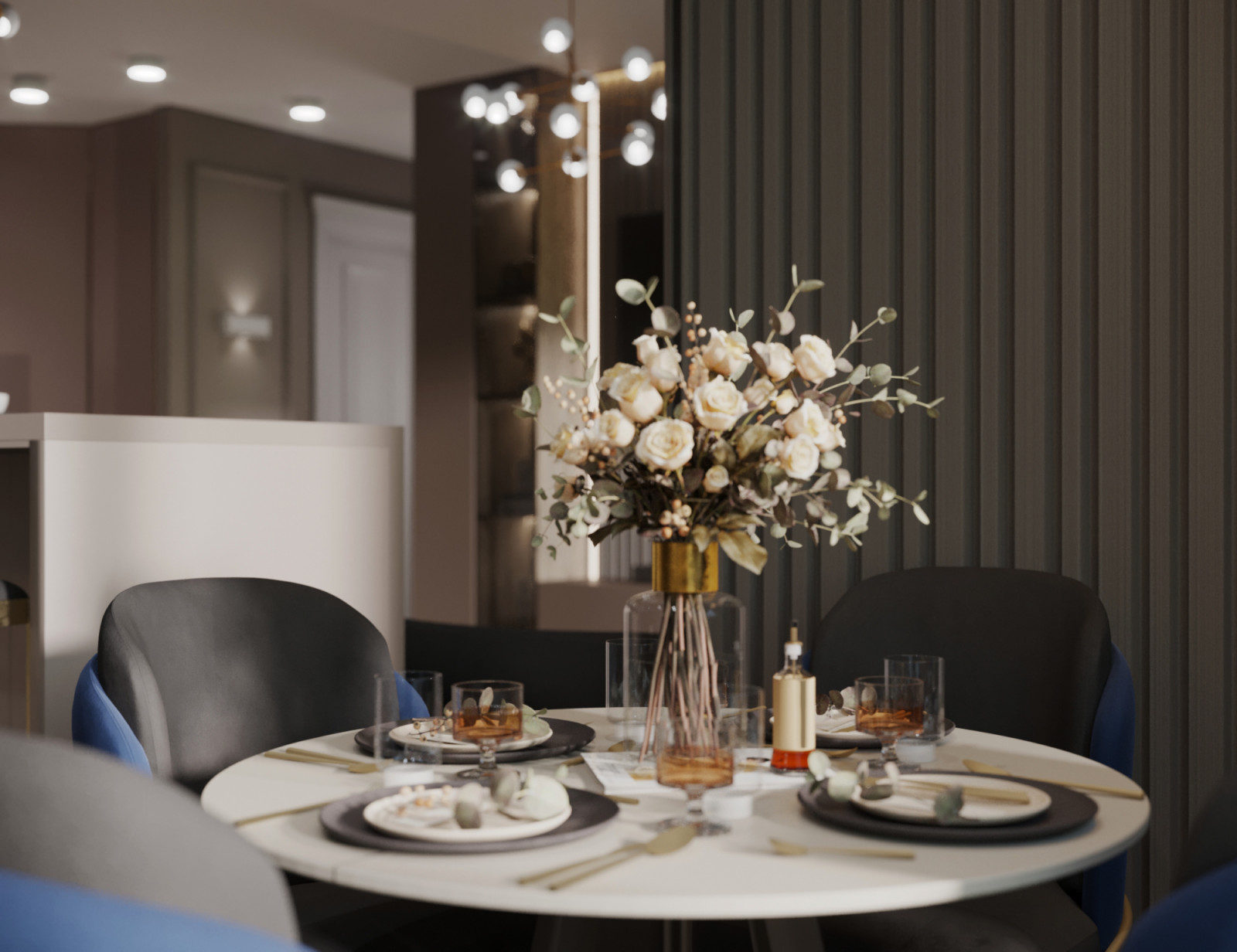 Квартира 50 кв.м. в стиле Неоклассика