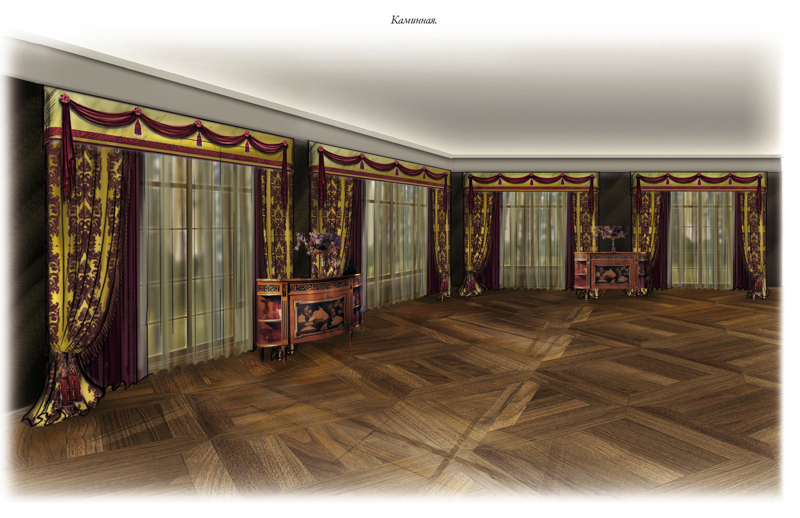 Эскизы для особняка в старинном дачном поселки