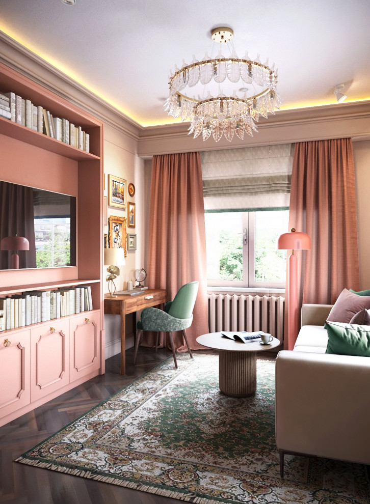 Кораллово-оливковый микс