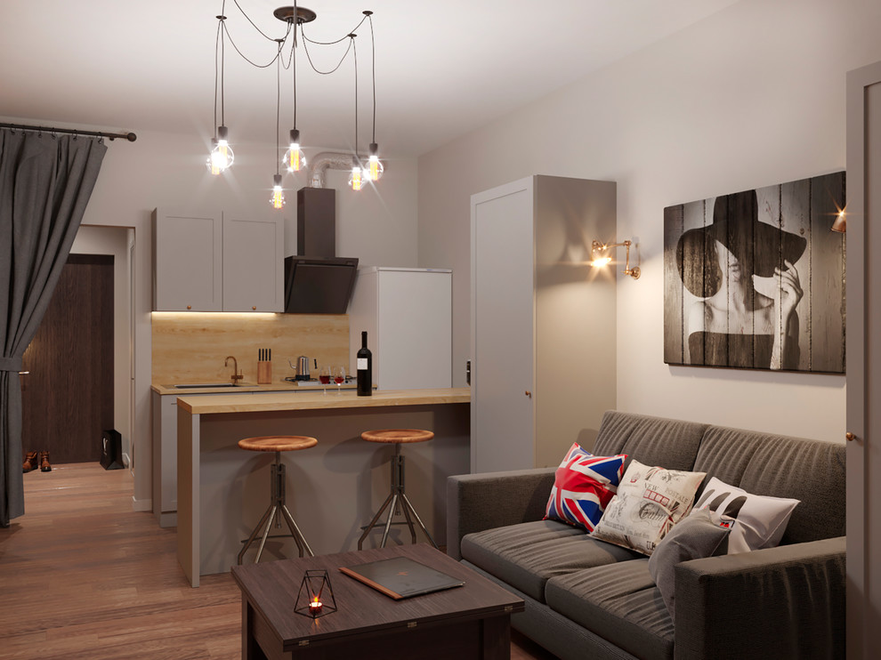 визуализация гостиной для дизайнера Надежды Тавруевой