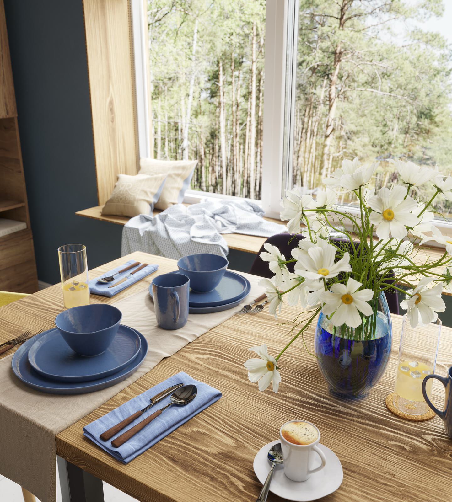 Кухня-гостиная в дачном доме