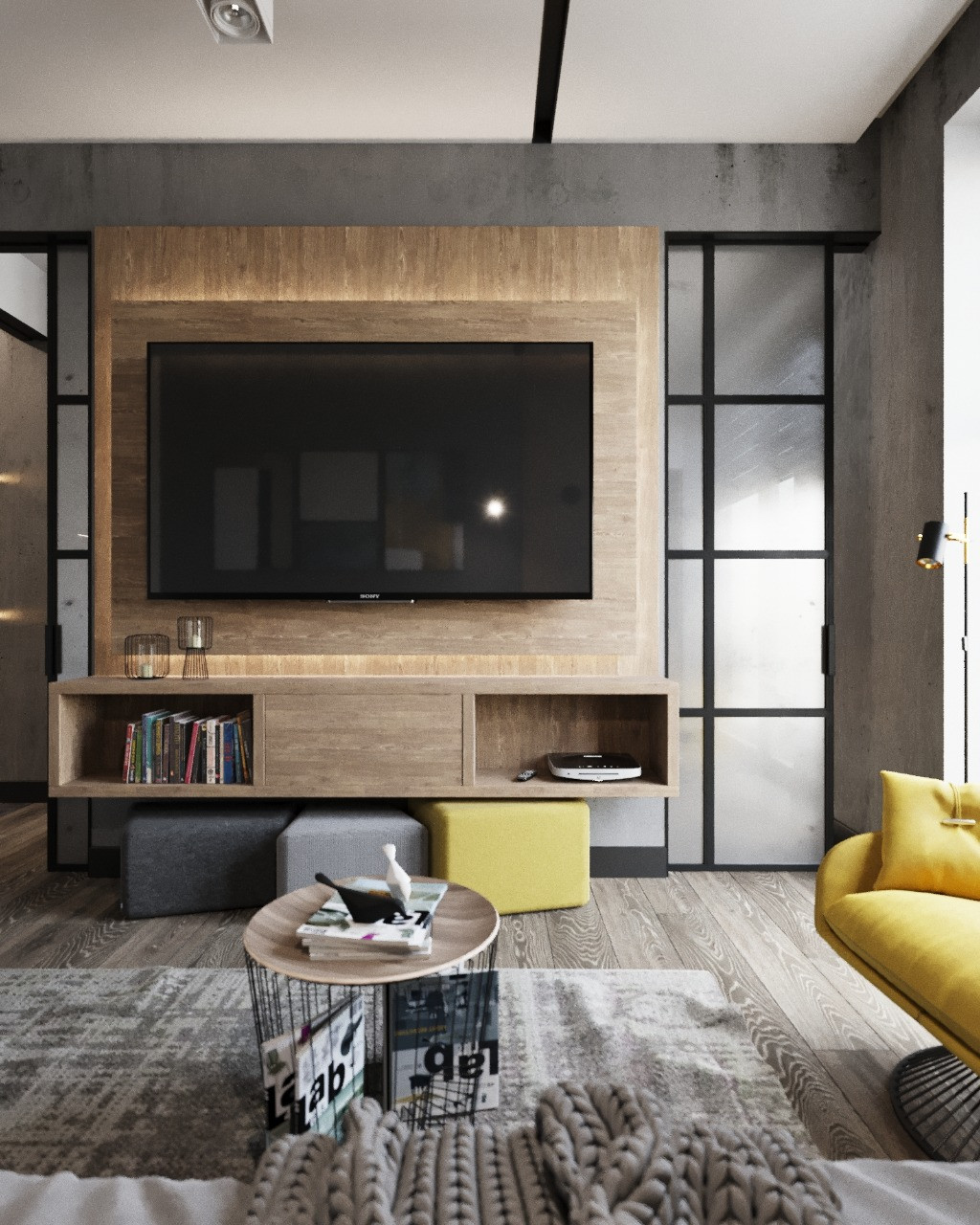 ЖК "Лахта парк" квартира в стиле LOFT 90 м2