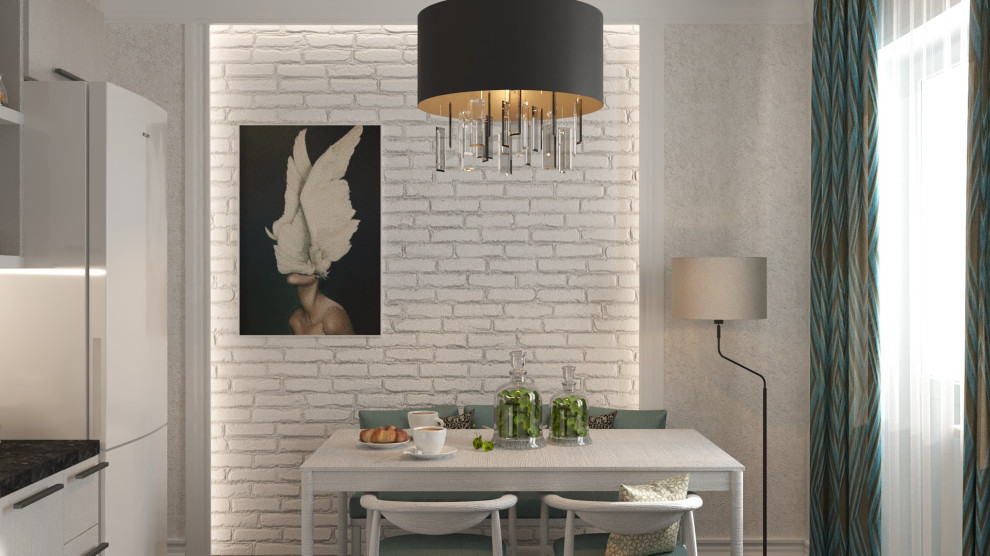 Проект маленькой кухни в ЖК Триколор