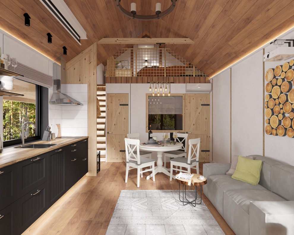 Дизайн-проект домика для глемпинга в Краснодаре 41м2