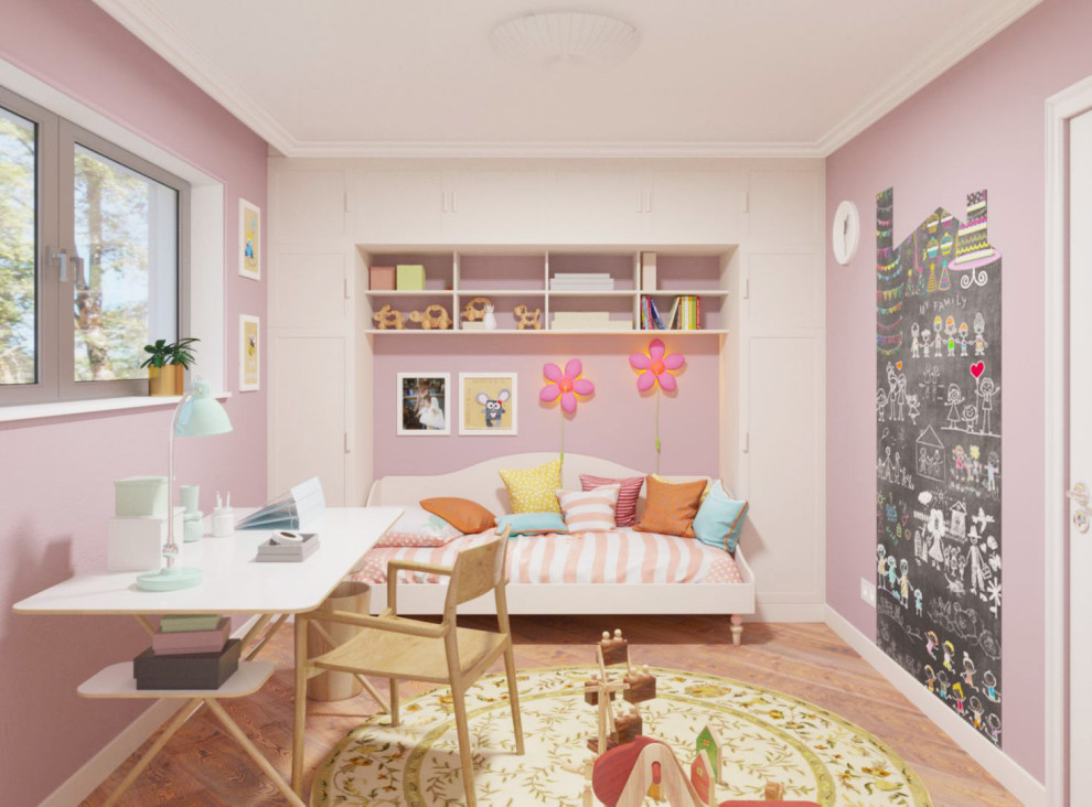 дизайн-проект 2-го этажа дома во Франции