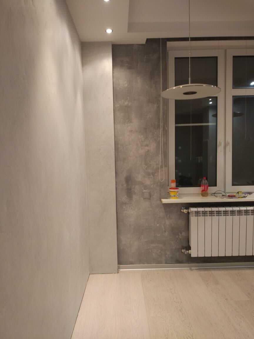 Отделка декоративной штукатуркой комнаты для подростка