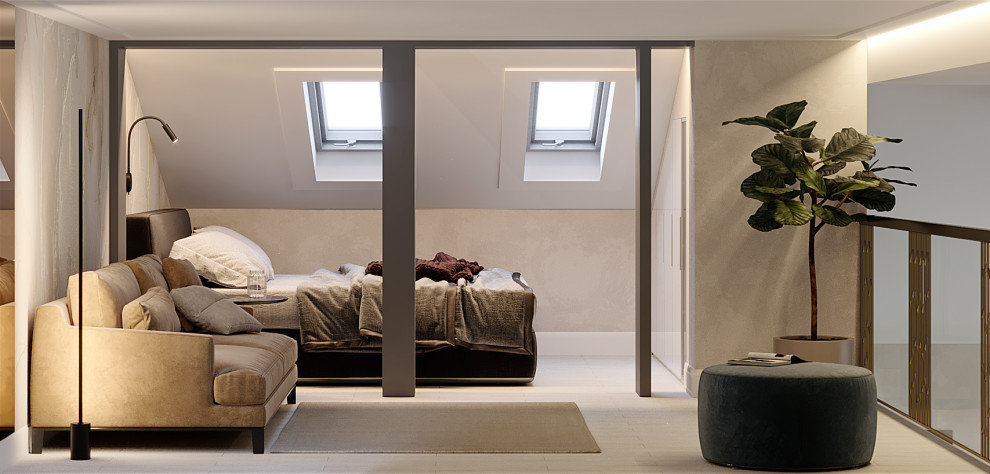 Двухэтажный дом со вторым светом "Искристая прохлада грез"