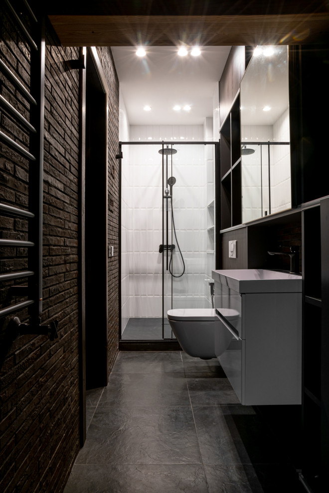 Санузел на мансардном этаже