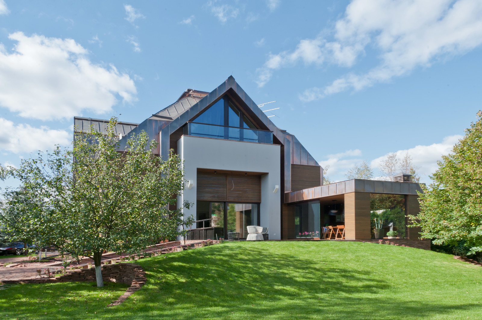 Загородный дом в стиле минимализм