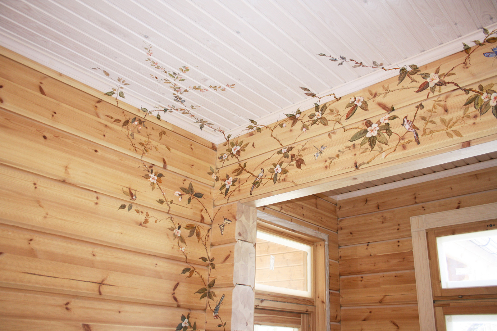 Роспись по брусу