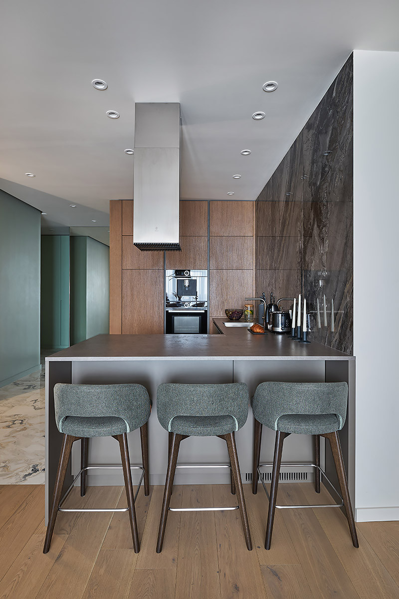 Квартира с необычной кухней, ЖК «Маяк Минска»