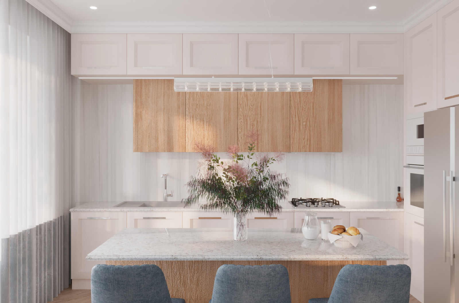 Дизайн интерьера двухэтажного дома 120 кв.м.