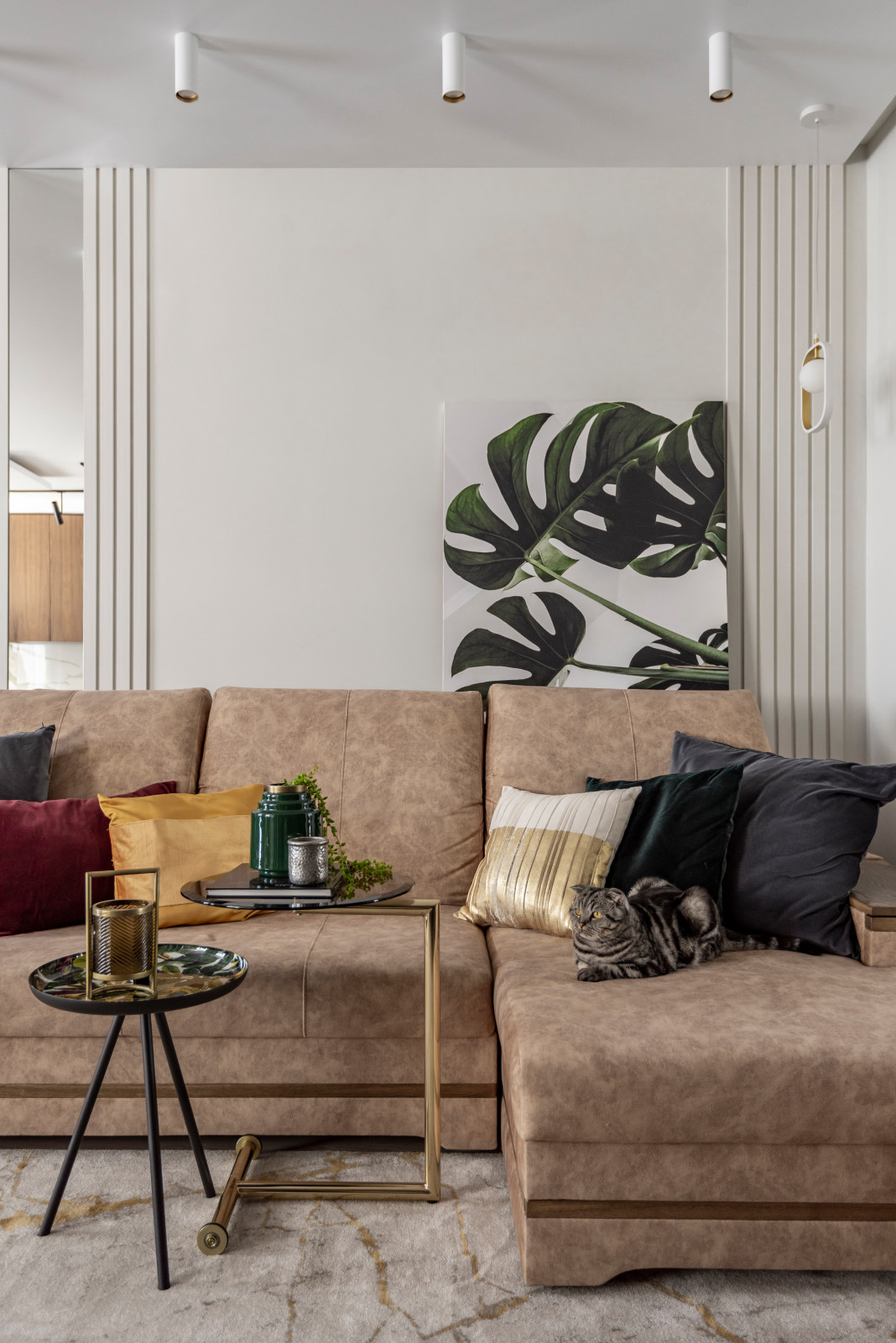 Дизайнерские потолок по проекту Елены Глининой