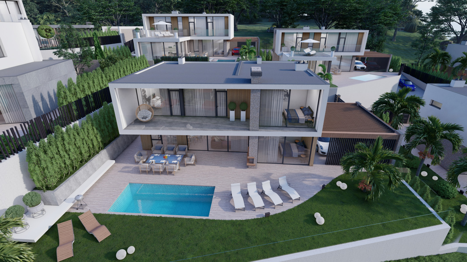 Жилой квартал частных домов, район Ручей Видный